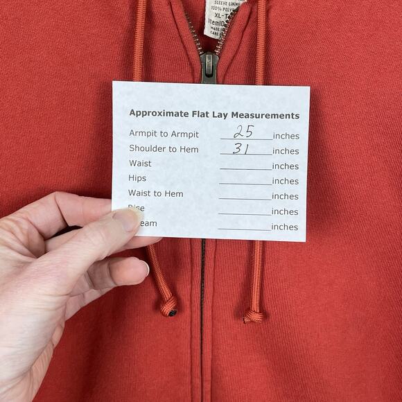 LL Bean Mens Katahdin Iron Works Hooded Sweatshirt Sz XLT Fleece Lined Workwear - Picture 9 of 9